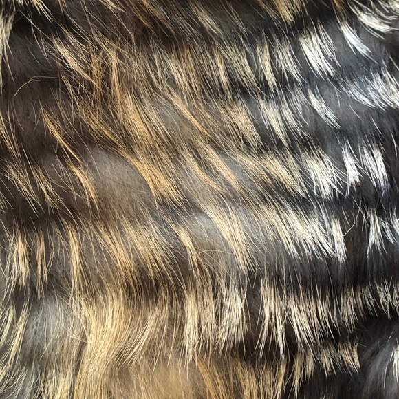 Gorski Fox Fur Belted Parker w/Hood, Sz Large - Picture 10 of 13